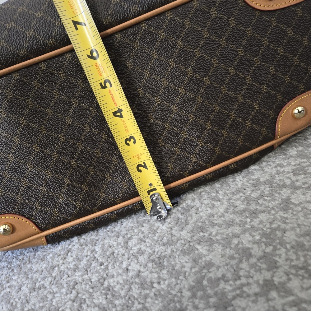 Rioni leather and coated canvas shoulder satchel, EUC - Picture 10 of 16
